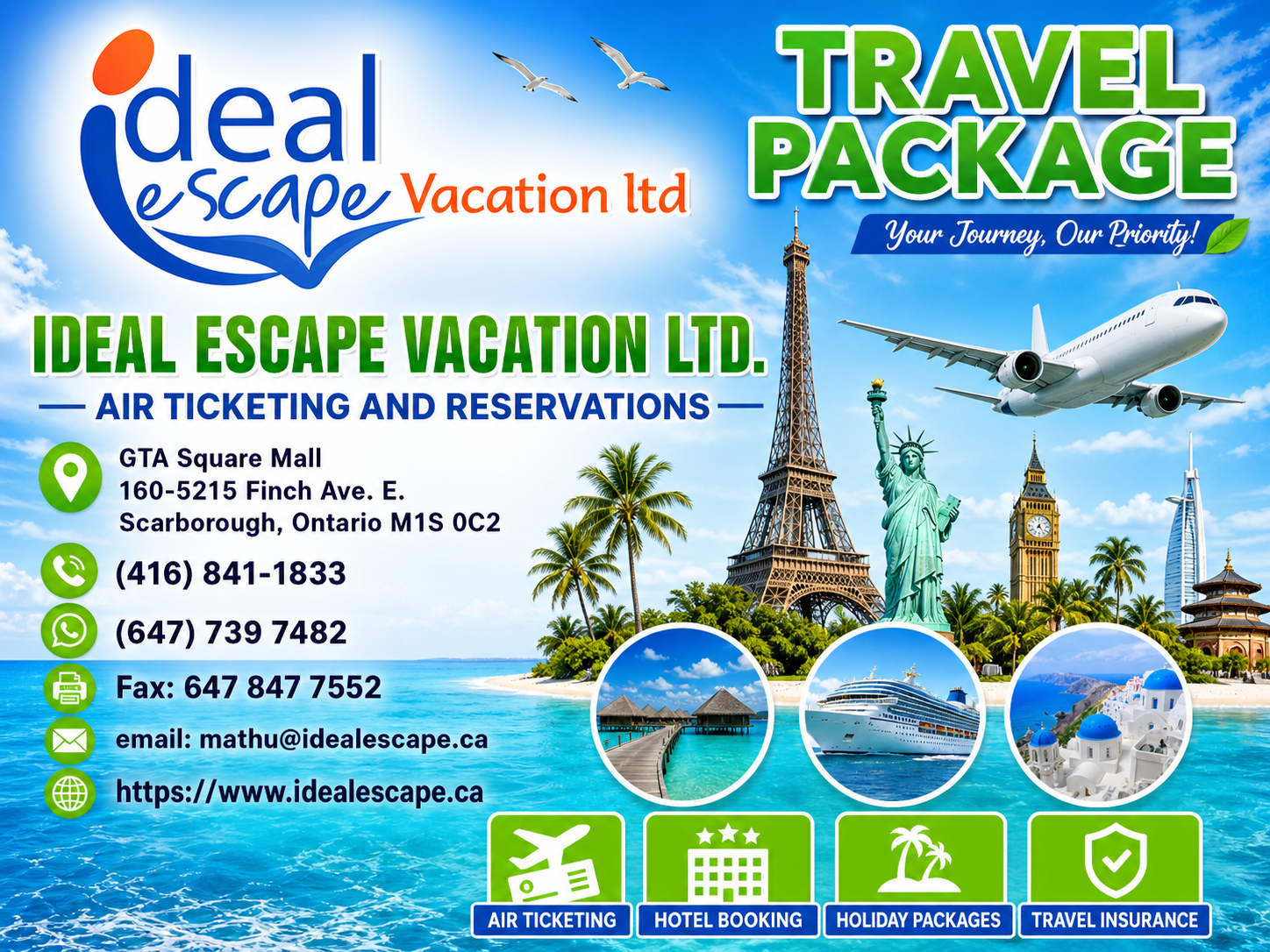 TICKETING & RESERVATIONS GTA