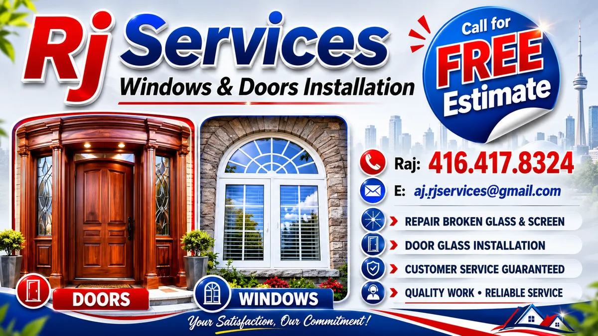 RJ Services – Windows & Doors Installation