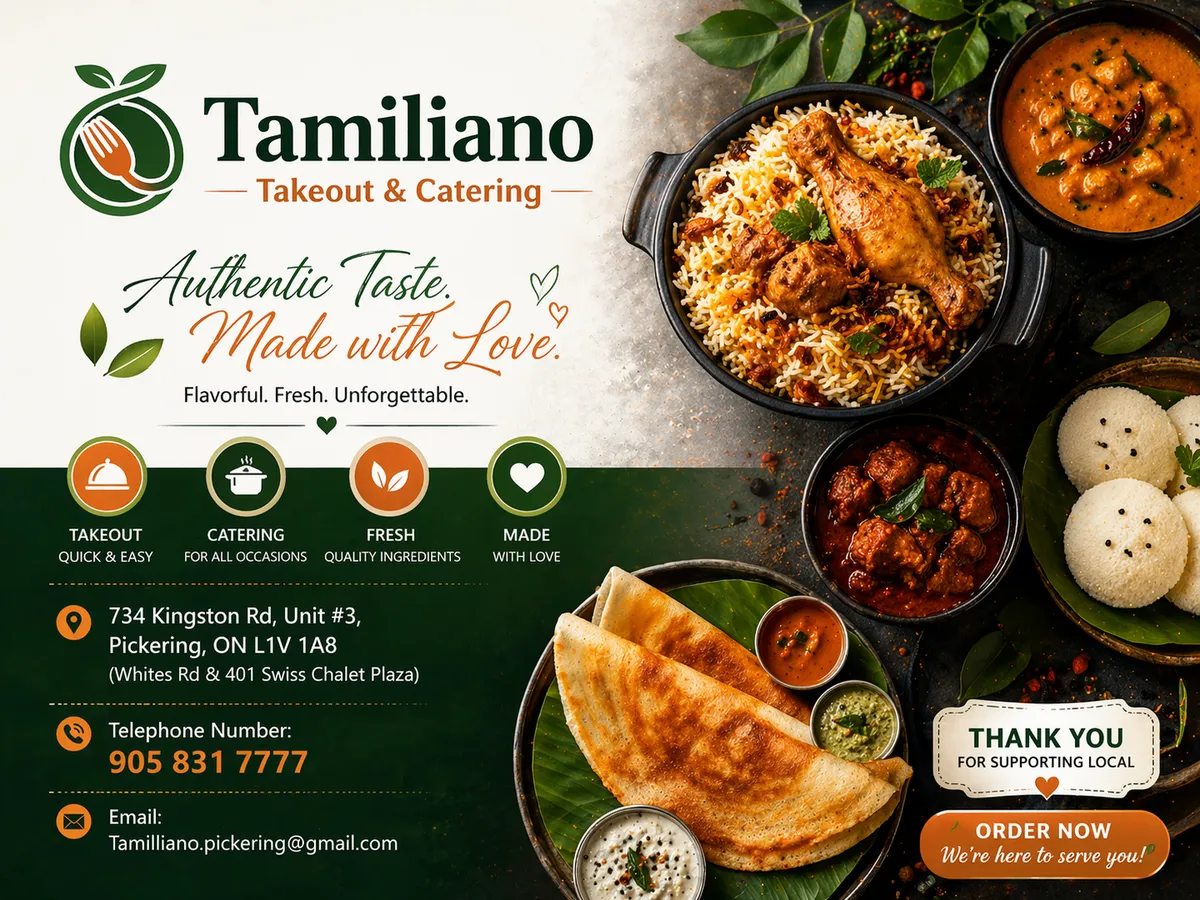 Tamiliano Take out & Catering